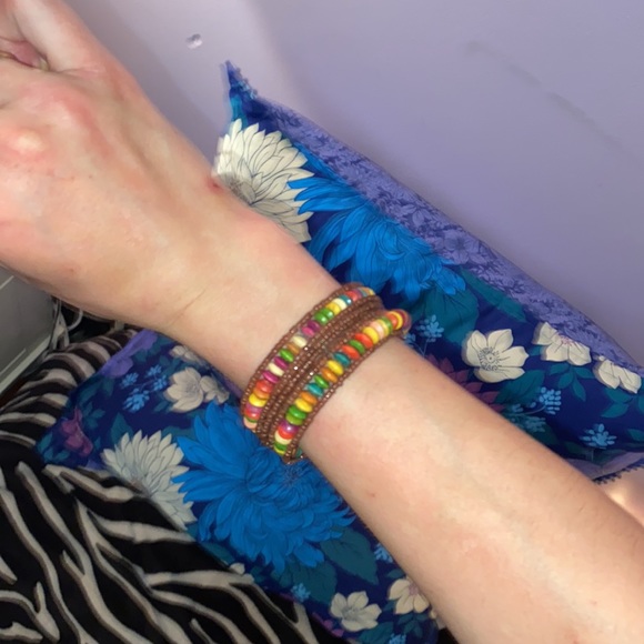 Handmade bead cuff bracelet - Picture 3 of 3